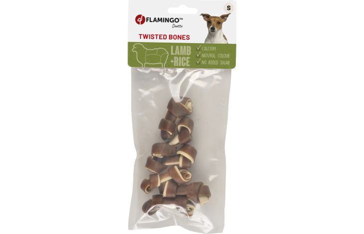 Flamingo Snack Duetto Geknoopt Been Lam & rijst 