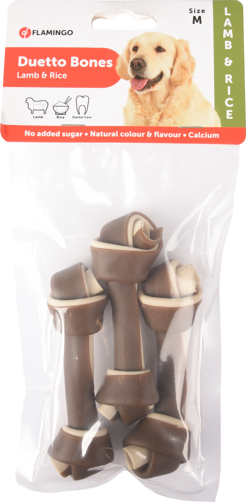 Flamingo Snacks Duetto Knotted Bone Lamb & Rice 