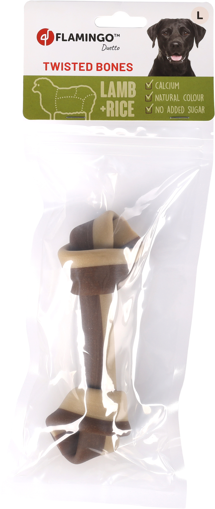 Flamingo Snacks Duetto Knotted Bone Lamb & Rice 