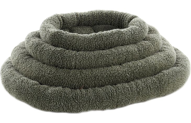 Flamingo Kissen Sherpa Oval Braun