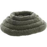 Cushion Sherpa Oval Brown