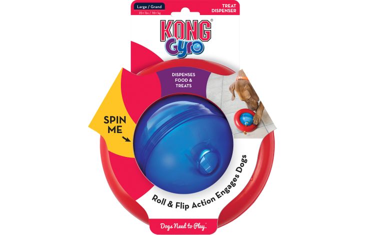Kong® Kong® Speelgoed Gyro met bal Rood
