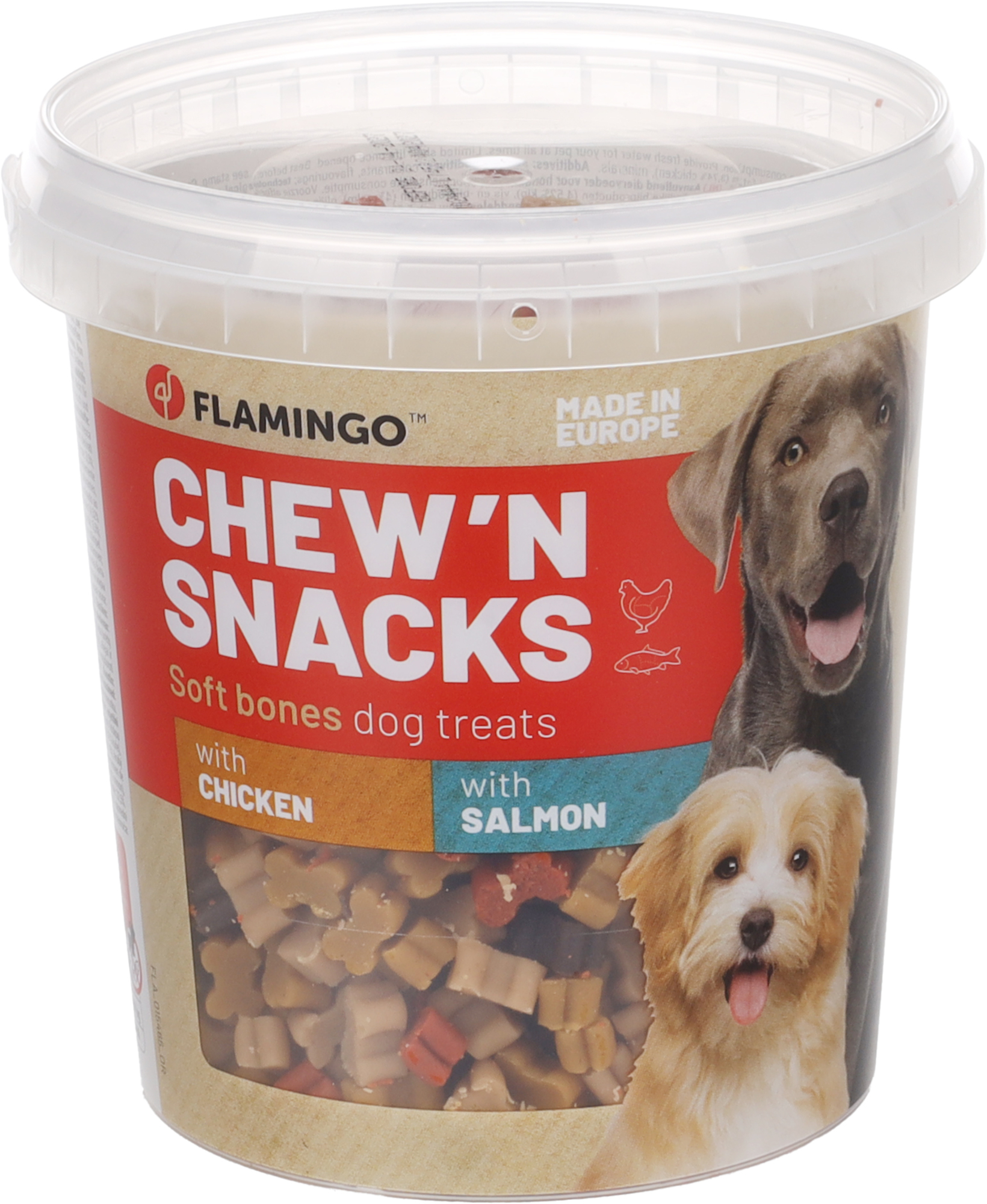 Flamingo Chew'n Snack Biscuit with chicken & with beef & Fish 