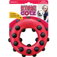 Kong® Kong® Speelgoed Dotz Ring Rood & Zwart