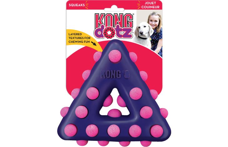 Kong® Kong® Jouet Dotz Triangle Pourpre