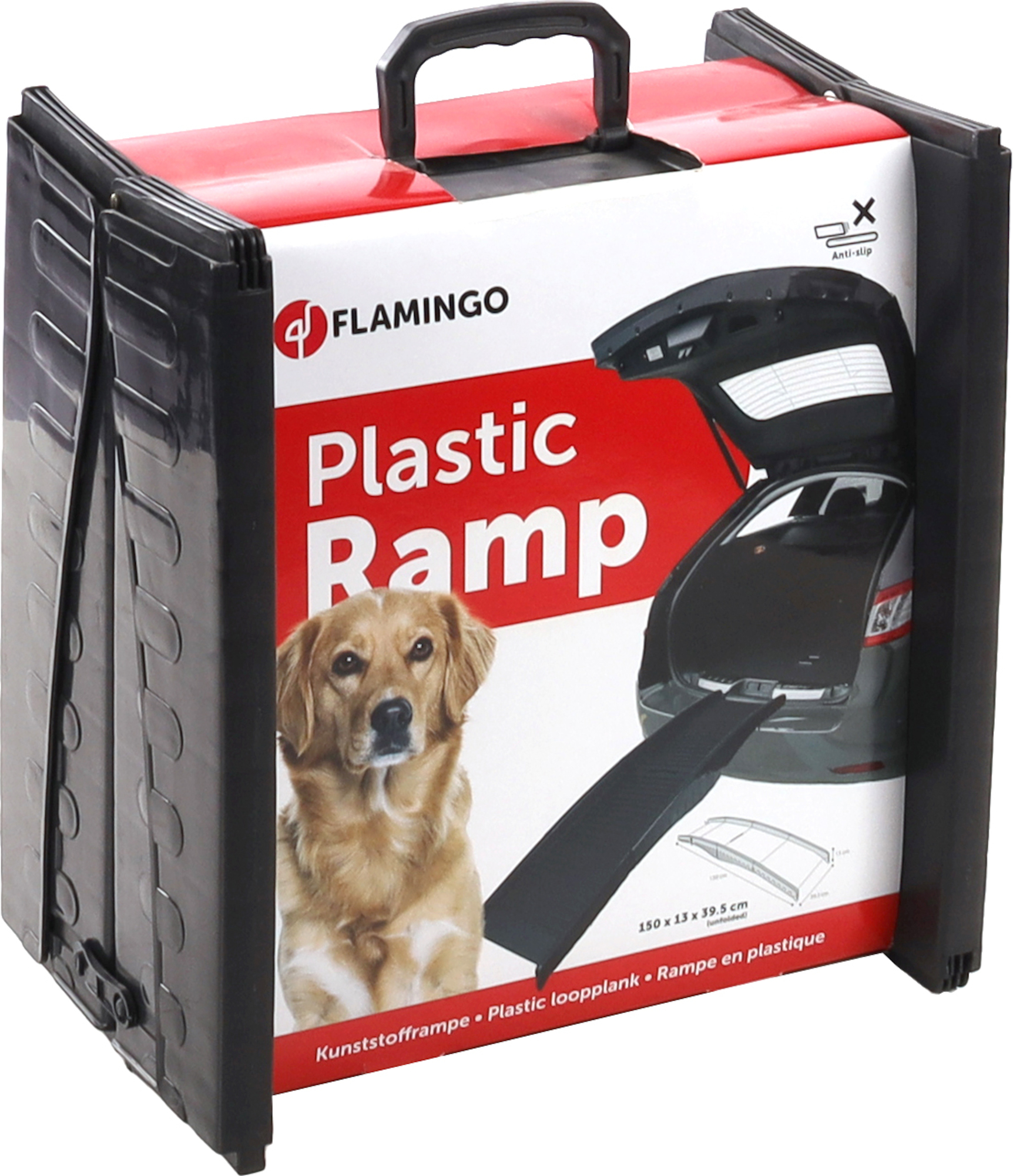 Flamingo Hunderampe Dim Schwarz