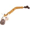 Speelgoed Wybe Giraf met touw Bruin