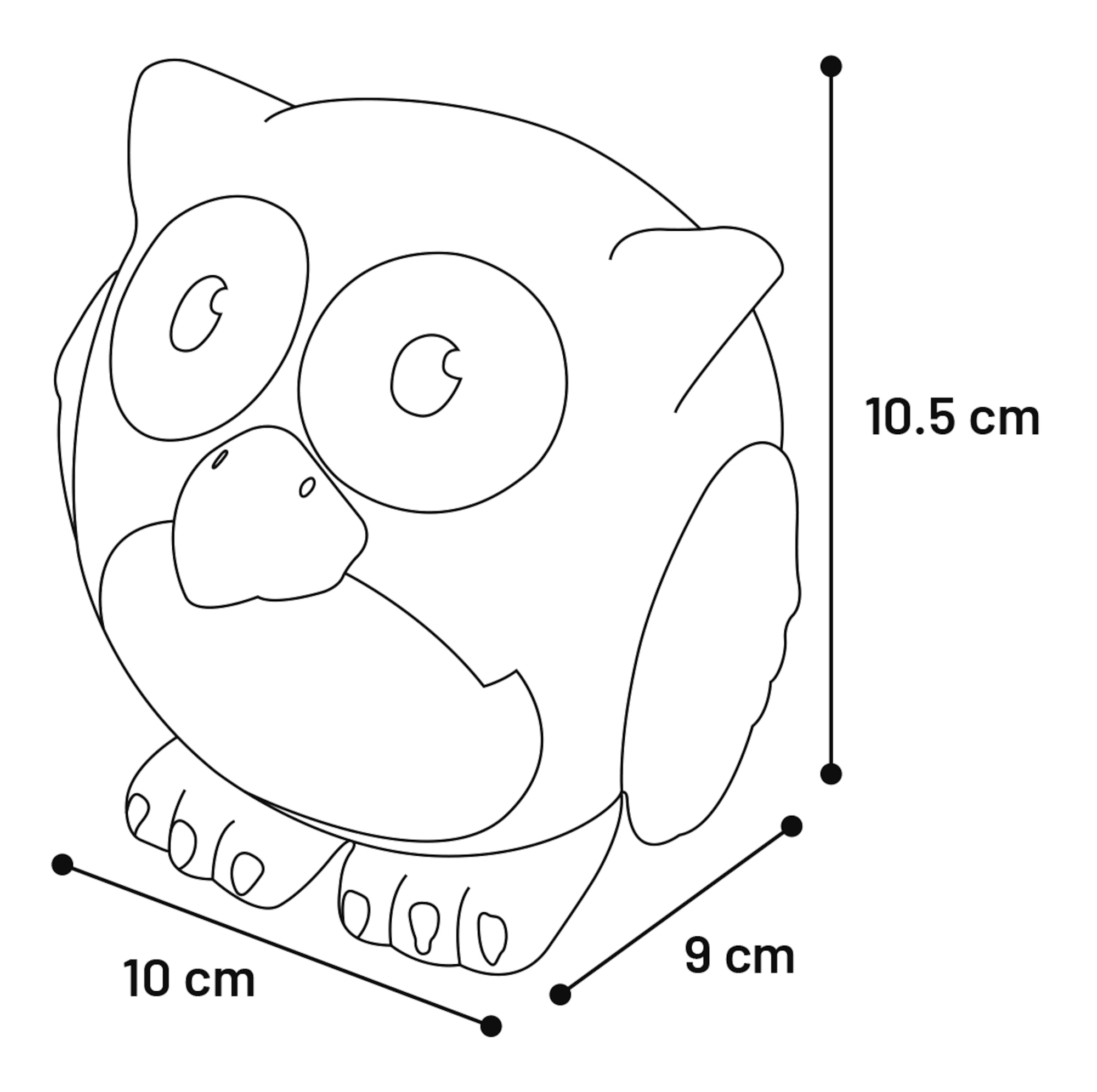 Flamingo Toy Warner Owl Multiple colours