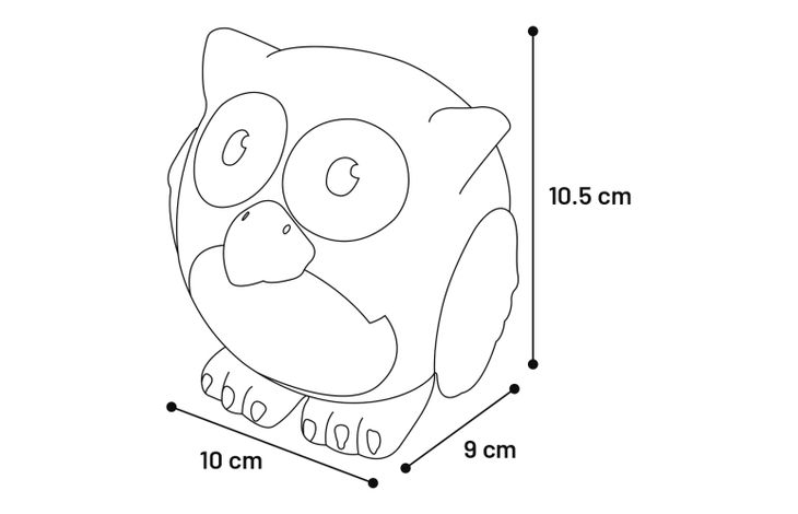 Flamingo Toy Warner Owl Multiple colours