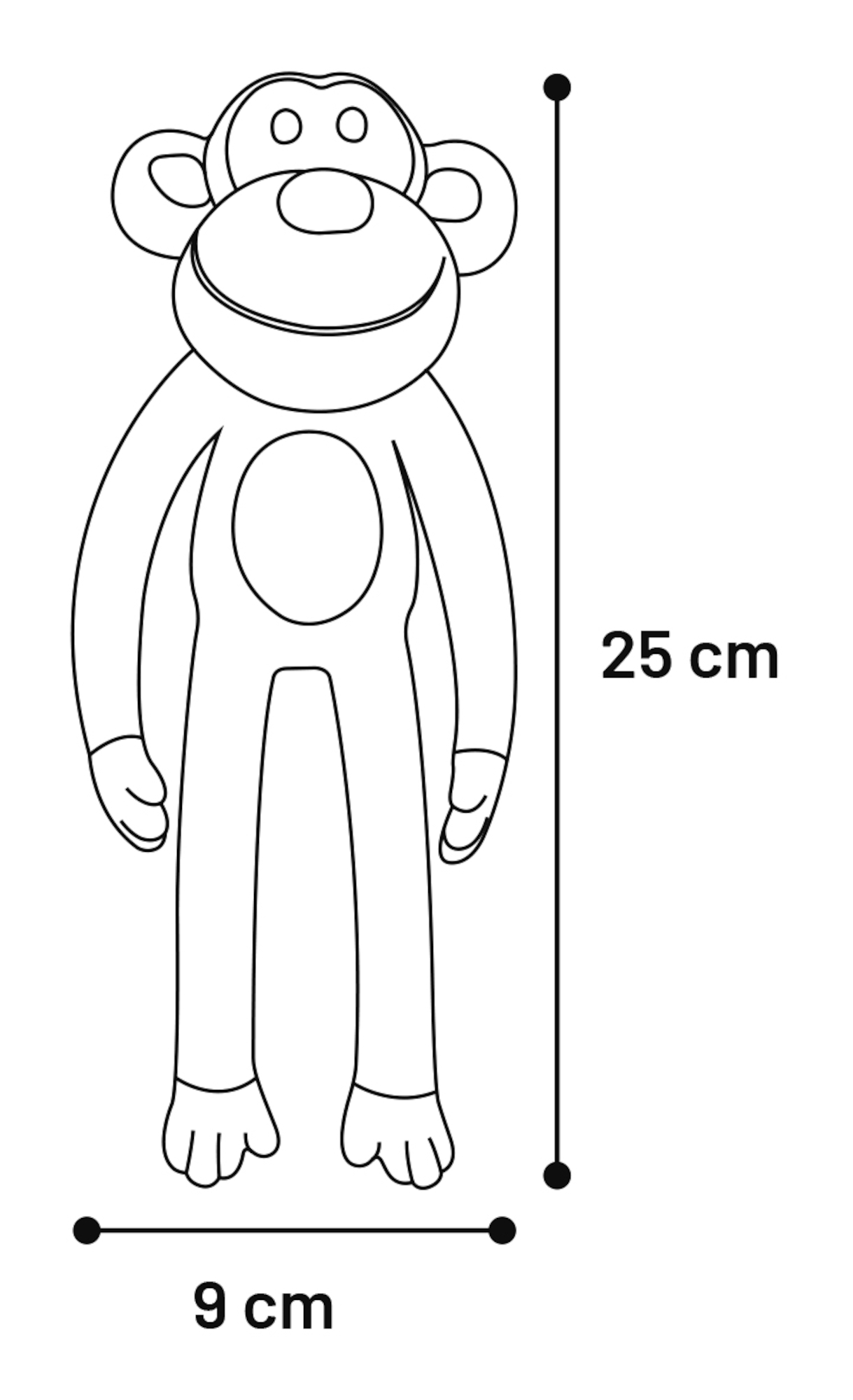 Flamingo Toy Warner Monkey Multiple colours