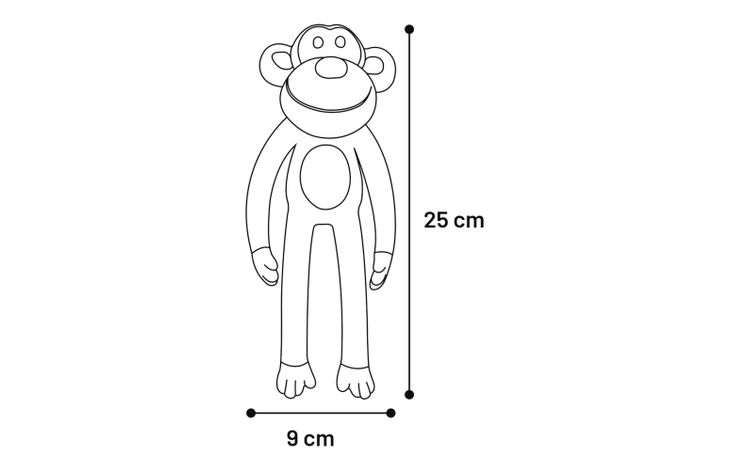 Flamingo Toy Warner Monkey Multiple colours