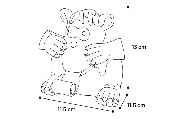 Flamingo Giocattolo Wybe Gorilla Nero