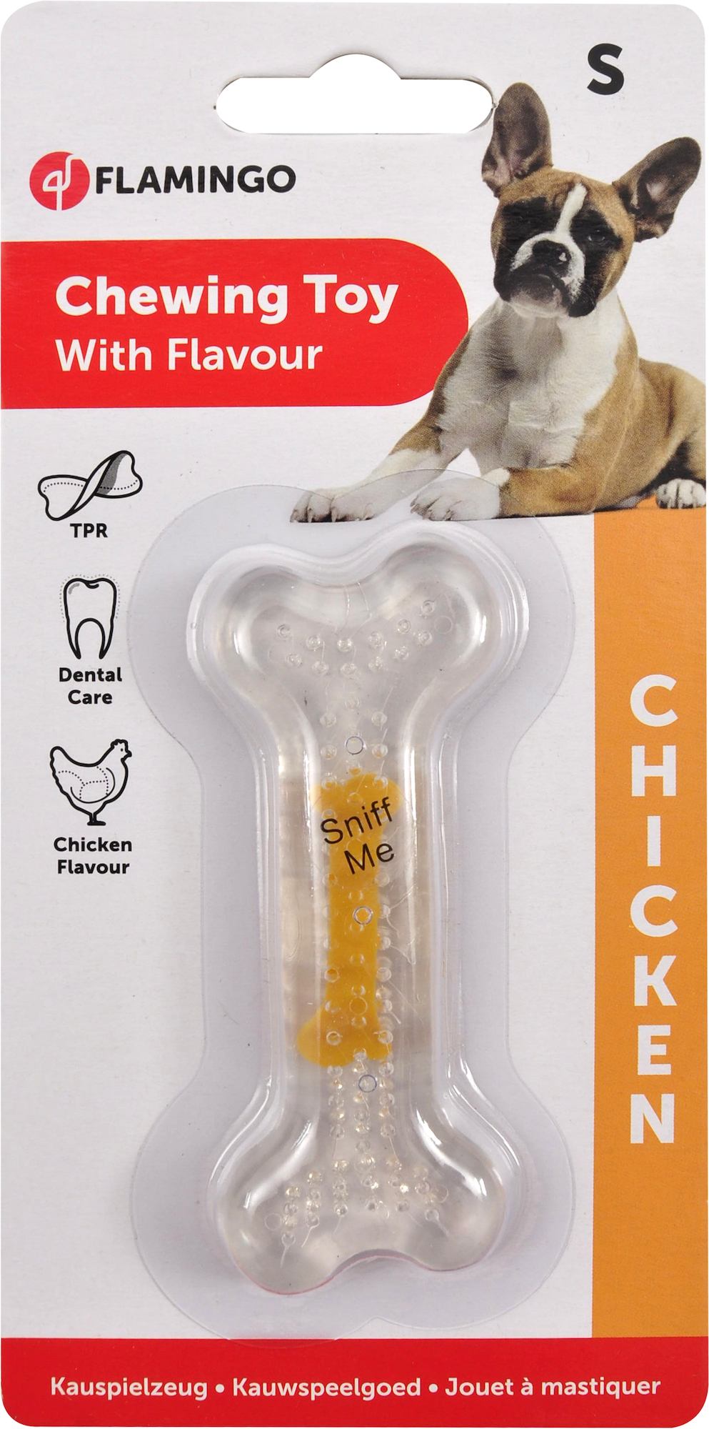 Flamingo Speelgoed Wissal Been met kippensmaak