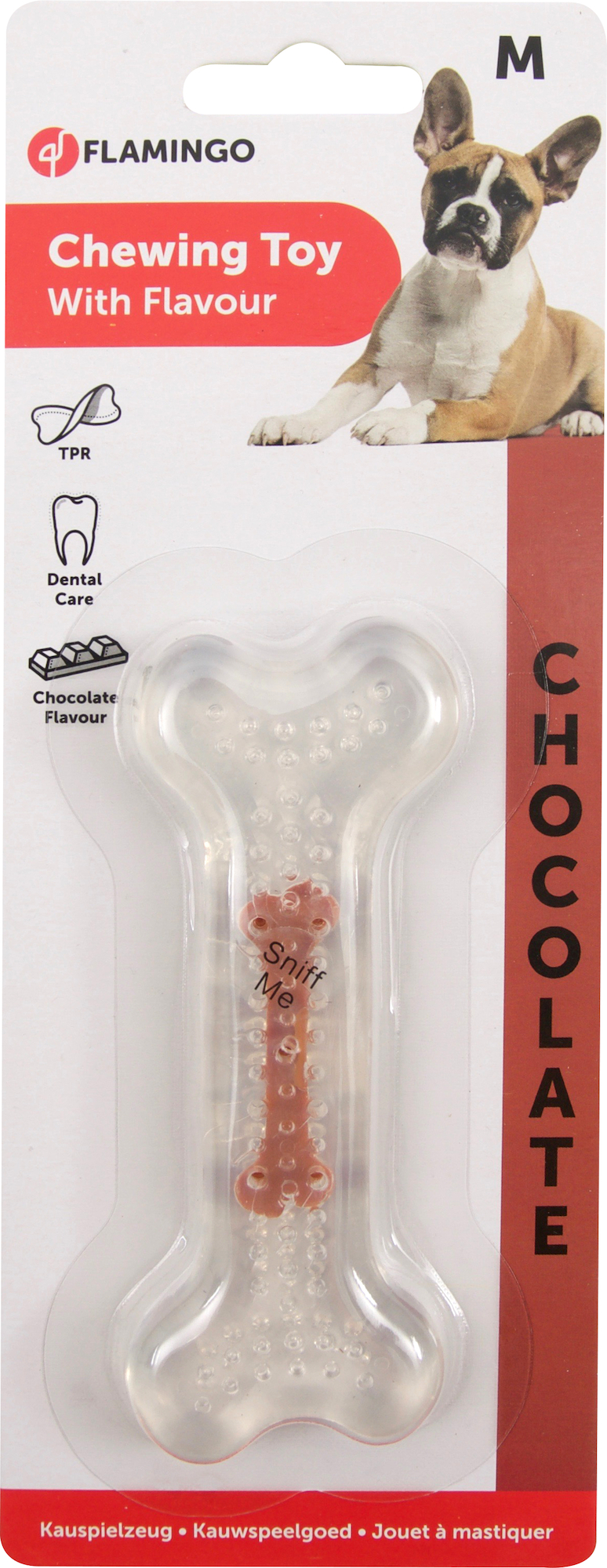 Flamingo Toy Wissal Bone with chocolate flavour