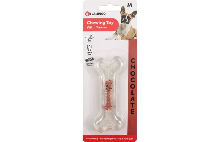 Flamingo Toy Wissal Bone with chocolate flavour