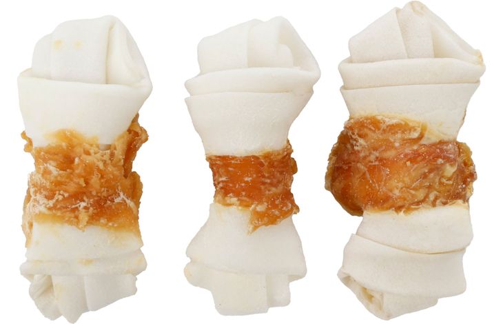 Flamingo Snacks R'Hide Knotted Bone White with chicken 5cm 14gr / 5 pcs 70gr
