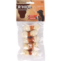 Flamingo Snacks R'Hide Knotted Bone White with chicken 5cm 14gr / 5 pcs 70gr