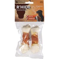 Flamingo Snacks R'Hide Knotted Bone White with chicken 11cm 35gr / 2 pcs 70gr