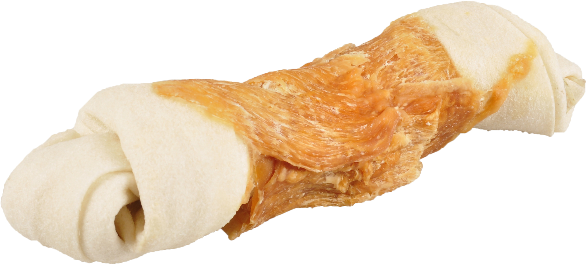 Flamingo Snacks R'Hide Geknotet Knochen Weiß mit Huhn 18cm 120gr