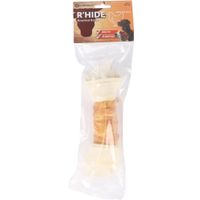 Flamingo Snacks R'Hide Knotted Bone White with chicken 25cm 220gr
