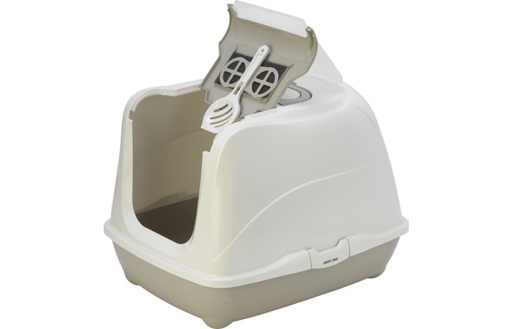 Flamingo Cat toilet Loki Grey & Beige