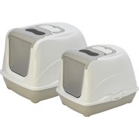 Flamingo Cat toilet Loki Grey & Beige