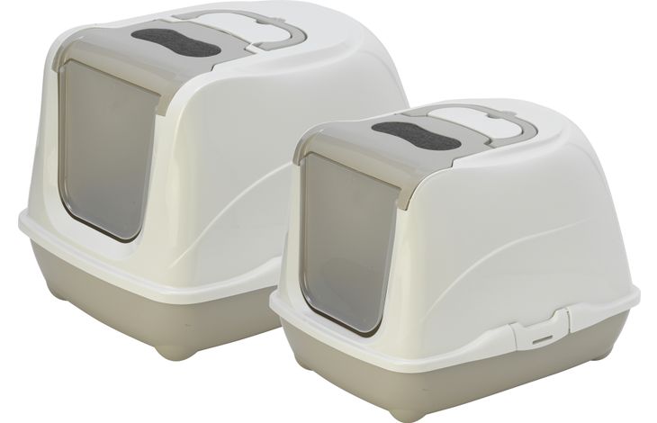 Flamingo Cat toilet Loki Grey & Beige