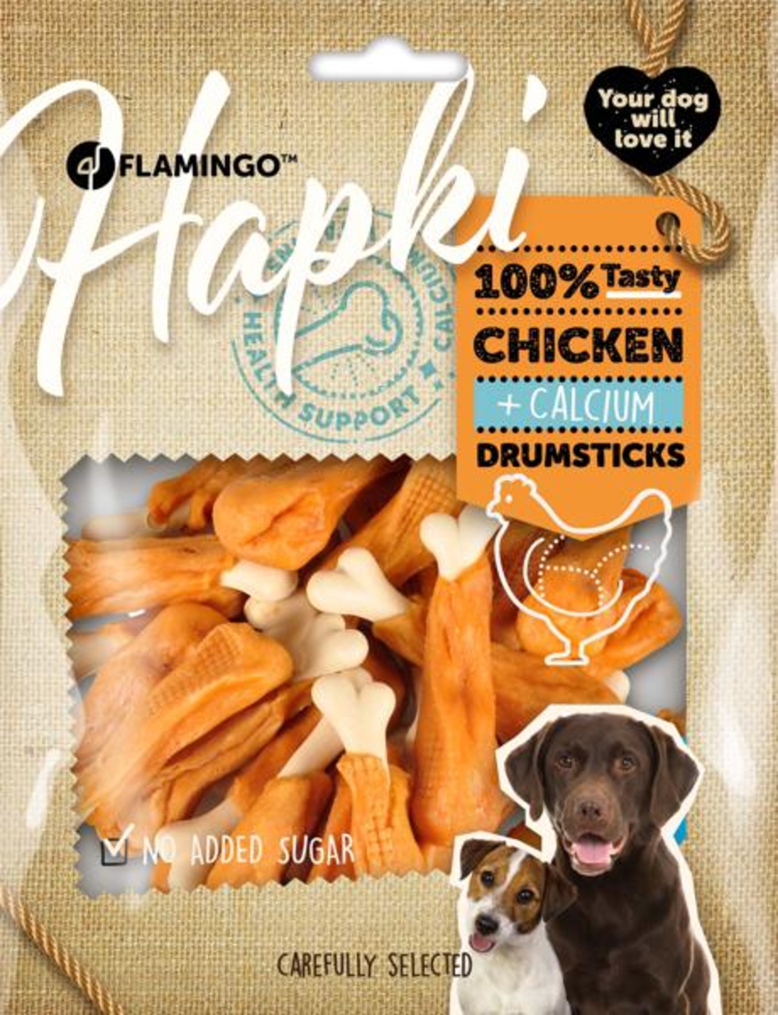 Flamingo Snacks Hapki Calcium drumstick with chicken 
