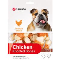 Flamingo Friandises Hapki Noué Os avec poulet 