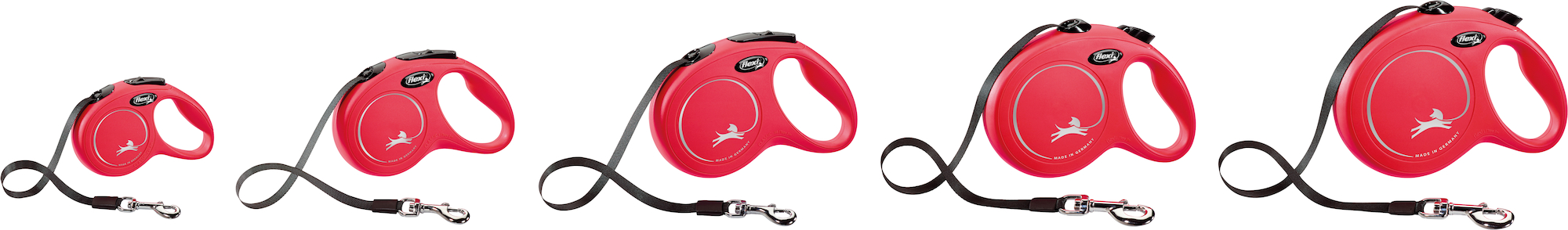 Flexi Flexi Retractable leash New Classic Tape Red