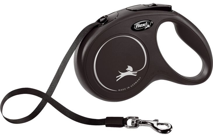 Flexi Flexi Retractable leash Classic Tape Black