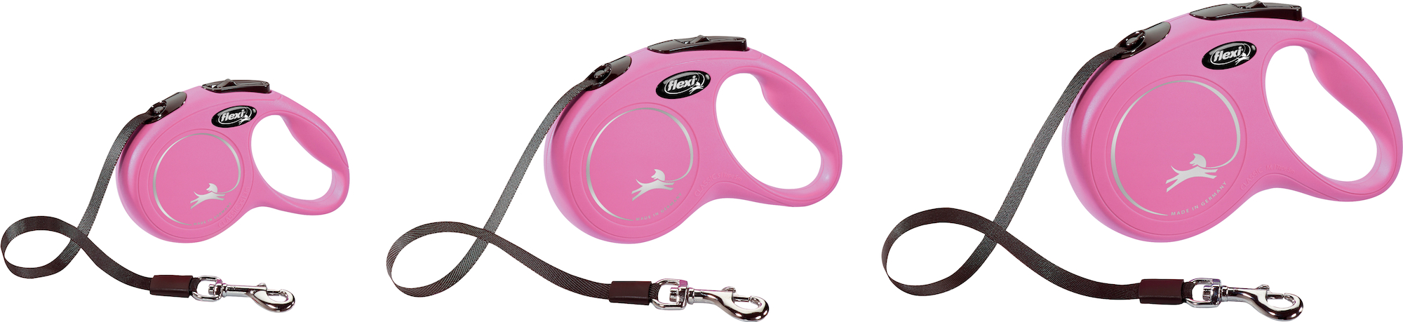 Flexi Flexi Roll-Leine New Classic Gurt Rosa