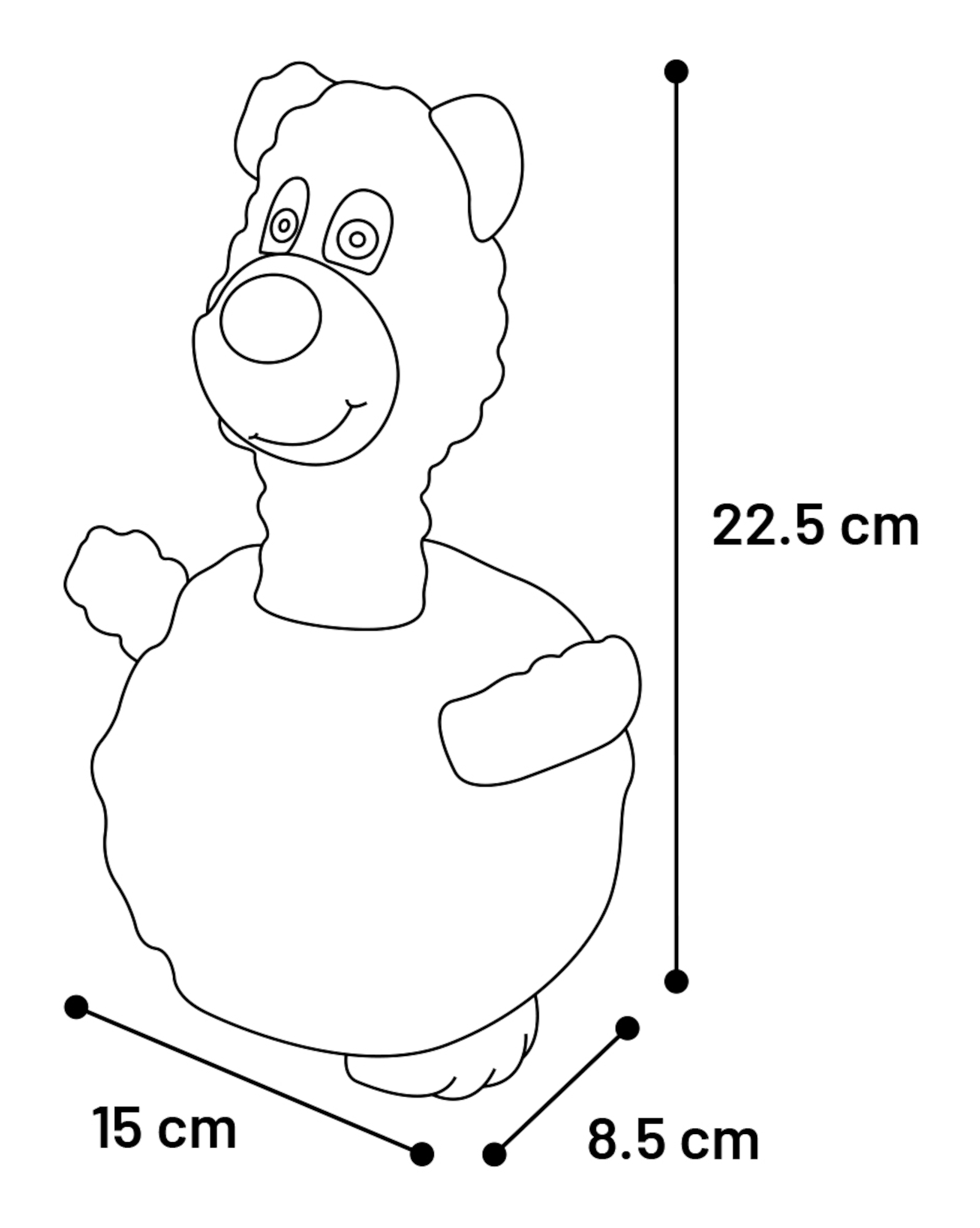 Flamingo Toy Wisal Bear & Donkey & Dog with ball Multiple colours