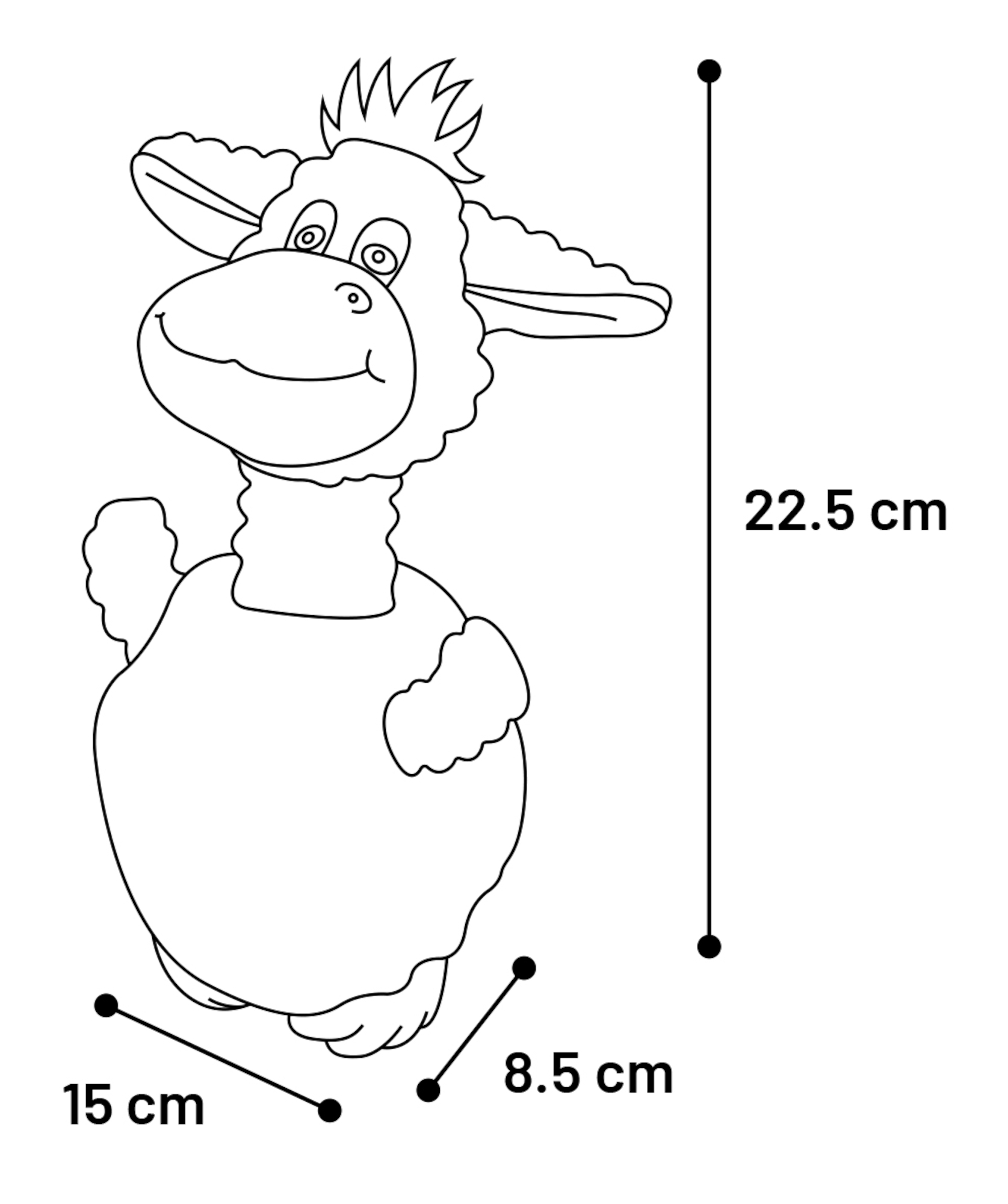 Flamingo Toy Wisal Bear & Donkey & Dog with ball Multiple colours