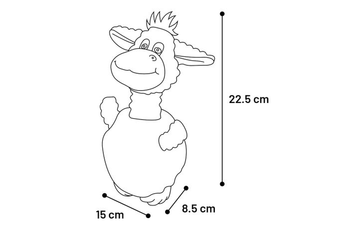 Flamingo Toy Wisal Bear & Donkey & Dog with ball Multiple colours