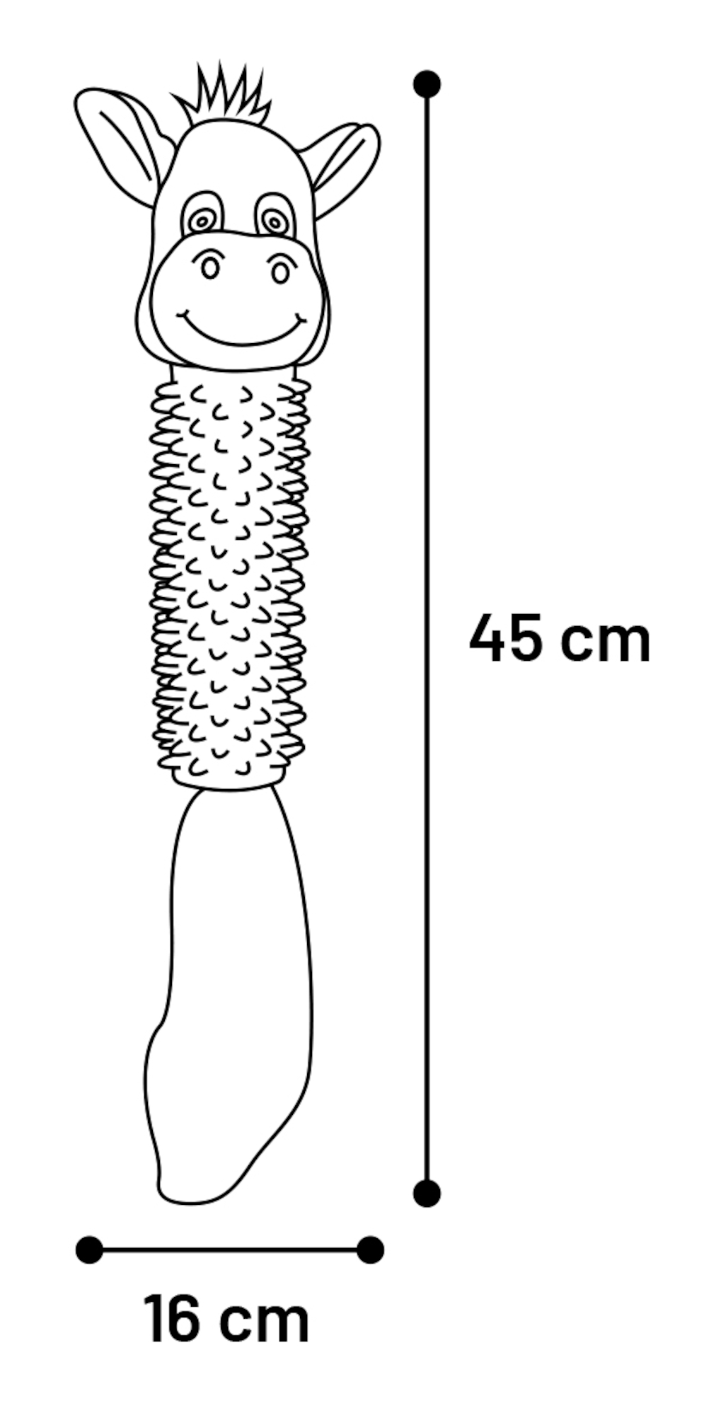 Flamingo Jouet Zava Vache & Cheval & Âne Plusieurs couleurs