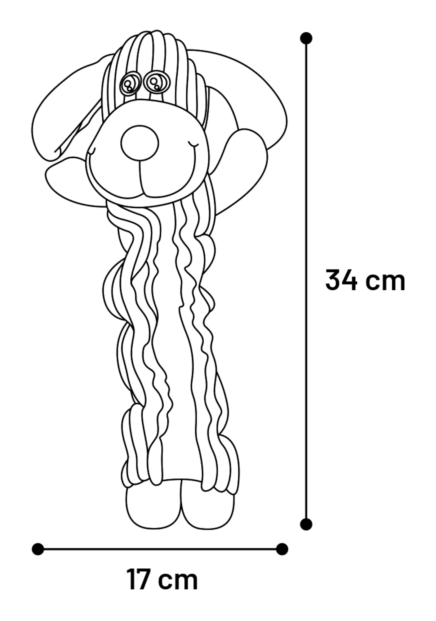 Flamingo Toy Wesse  Dog & Cow & Donkey Multiple colours