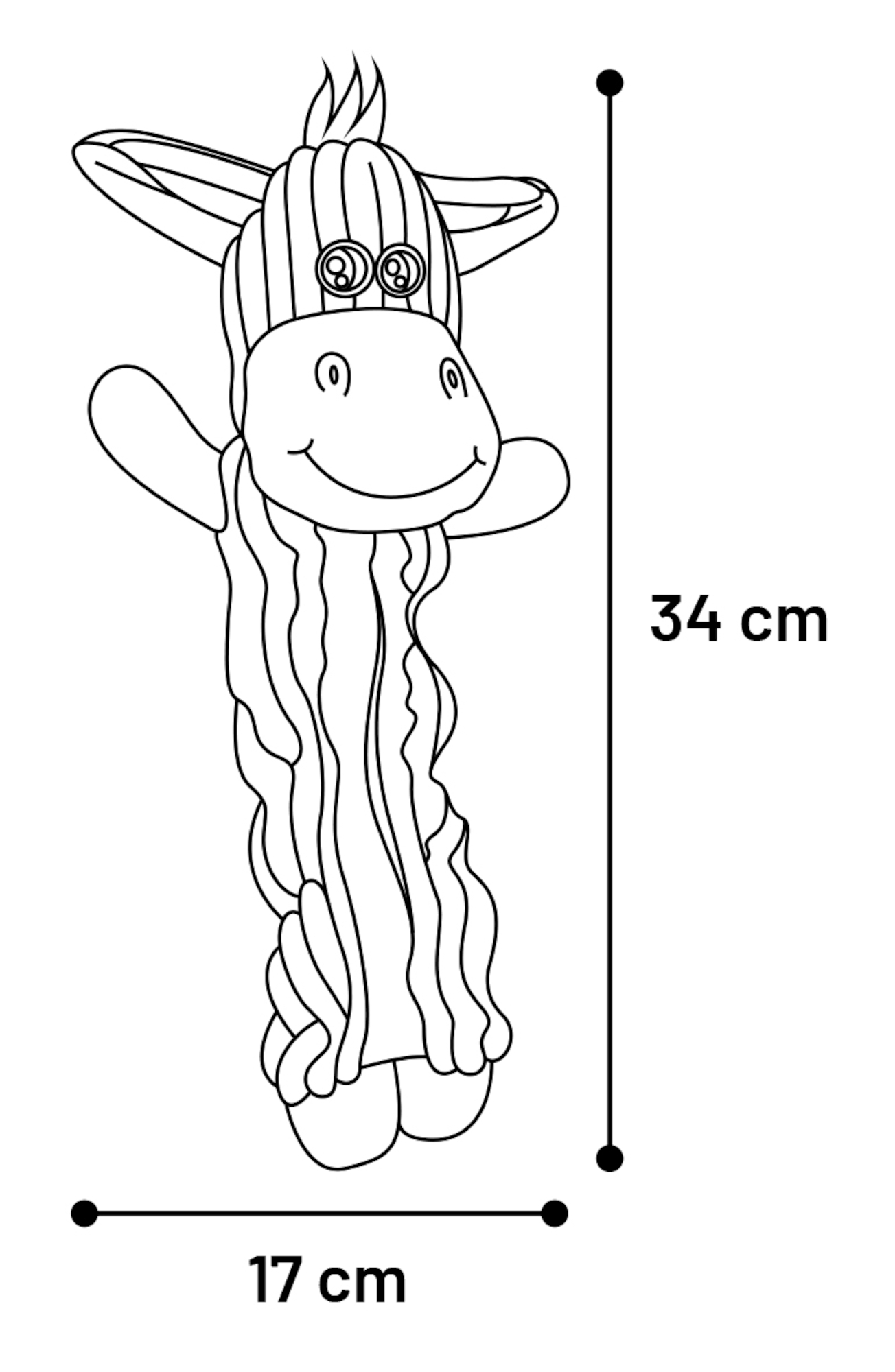 Flamingo Toy Wesse  Dog & Cow & Donkey Multiple colours