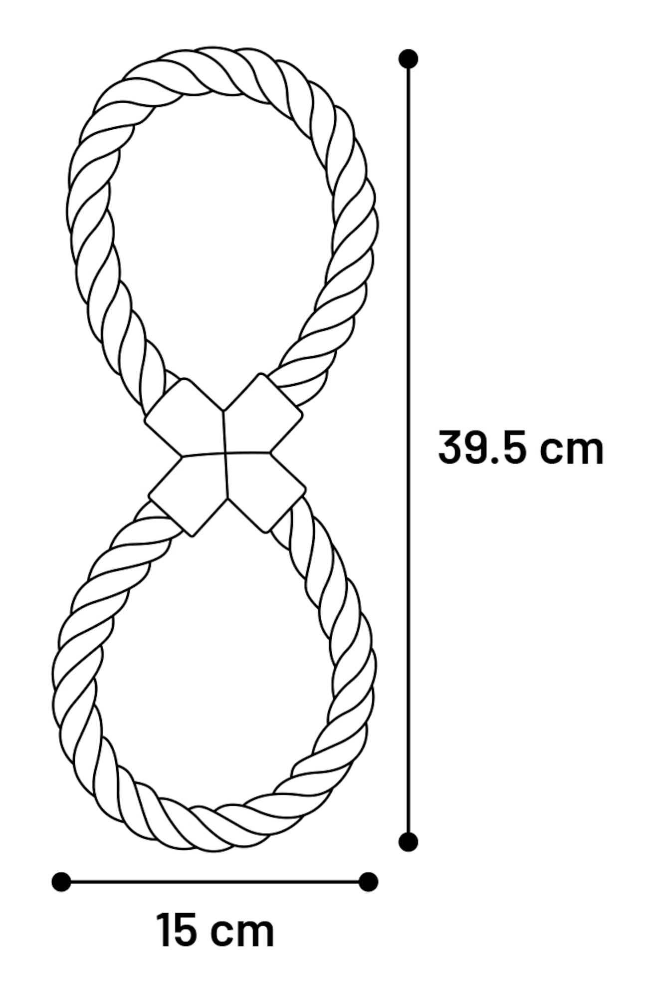 Flamingo Spielzeug Jim Zerrseil & 8-förmig Minzgrün