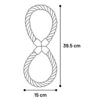 Flamingo Spielzeug Jim Zerrseil & 8-förmig Minzgrün
