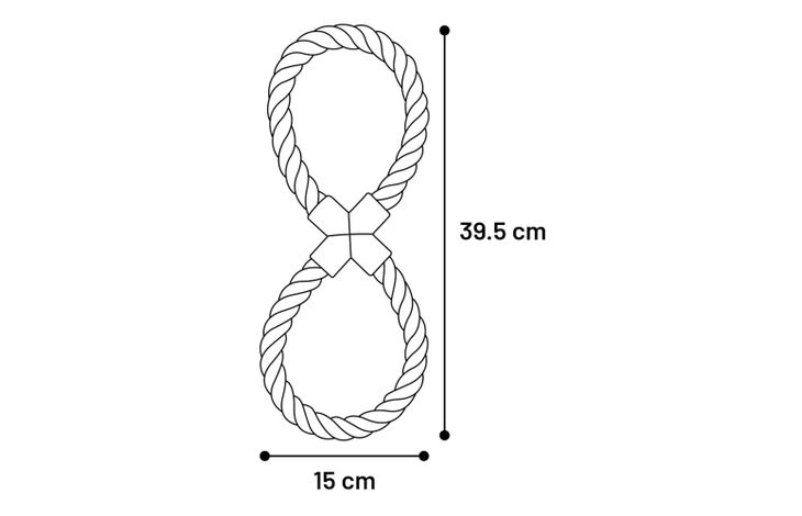 Flamingo Spielzeug Jim Zerrseil & 8-förmig Minzgrün