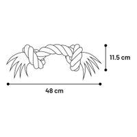 Flamingo Speelgoed Jim Touw met 2 knopen Muntgroen