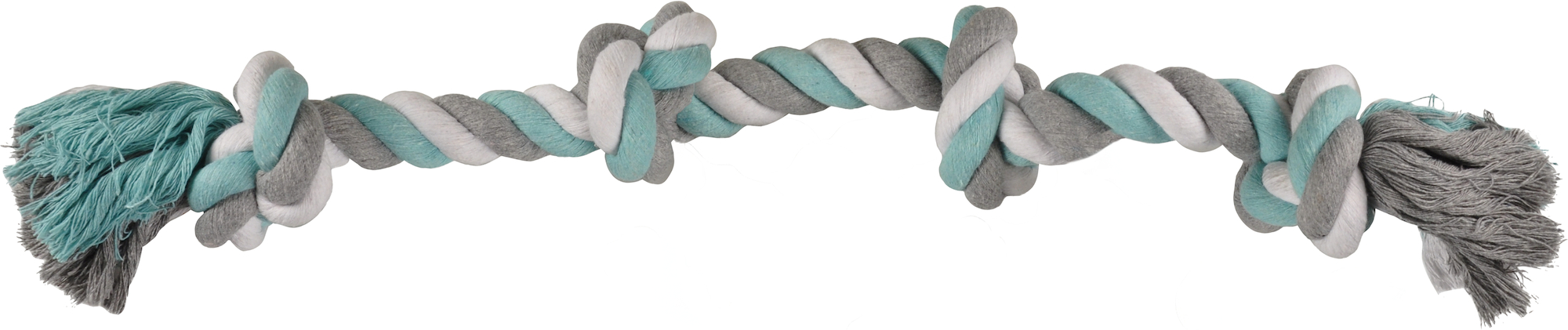 Flamingo Speelgoed Jim Touw met 4 knopen Muntgroen