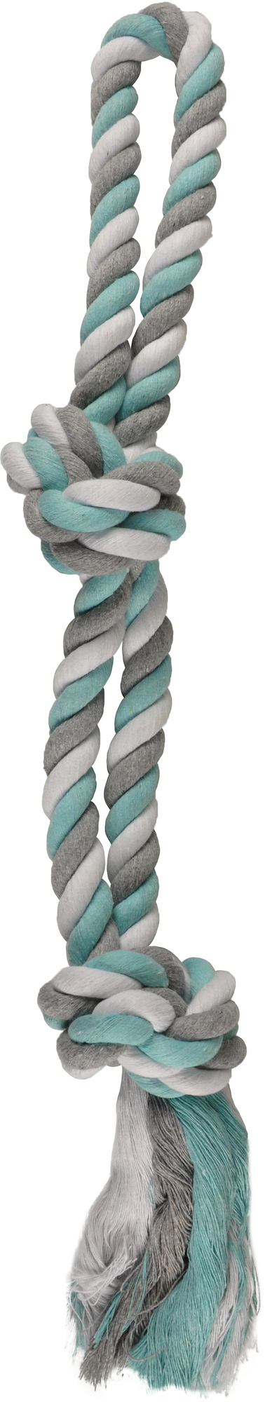Flamingo Spielzeug Jim Zerrseil mit 2 Knoten Minzgrün