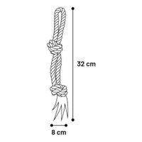 Flamingo Spielzeug Jim Zerrseil mit 2 Knoten Minzgrün
