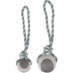 Toy Jim Tug rope with tennis ball Mint green