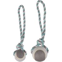 Flamingo Juguete Jim Cuerda para tirar con pelota de tenis Verde menta