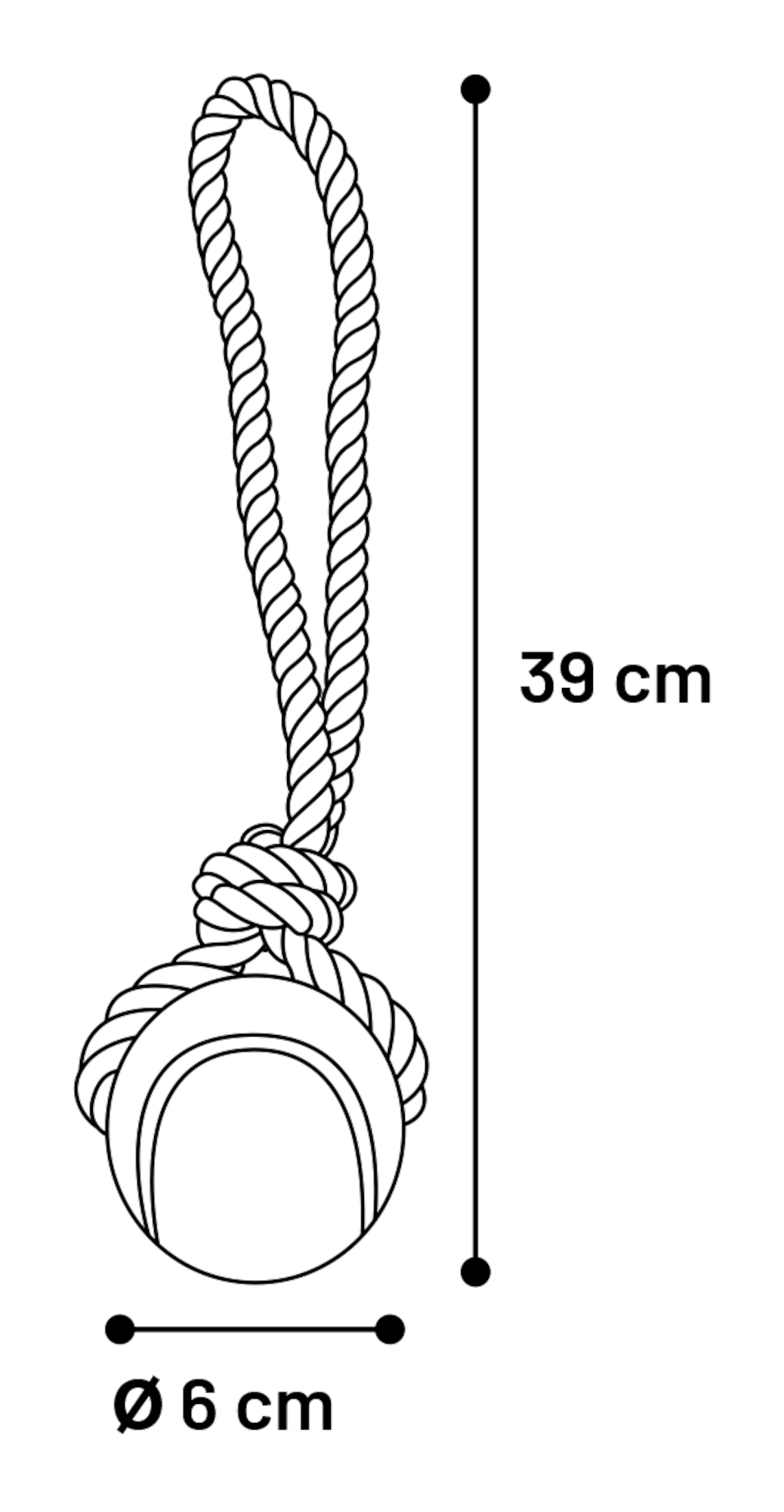 Flamingo Juguete Jim Cuerda para tirar con pelota de tenis Verde menta