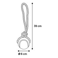 Flamingo Juguete Jim Cuerda para tirar con pelota de tenis Verde menta