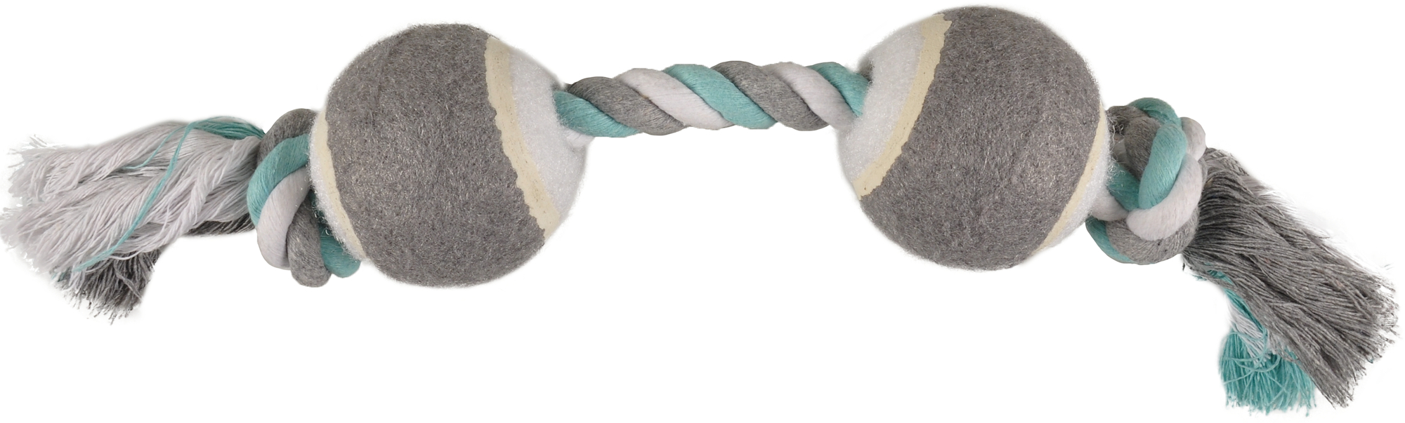 Flamingo Speelgoed Jim Touw Duo tennis met 2 knopen Muntgroen